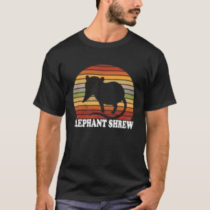 Elephant Shrew Sunset Retro Vintage Jumping Shrew  T-Shirt