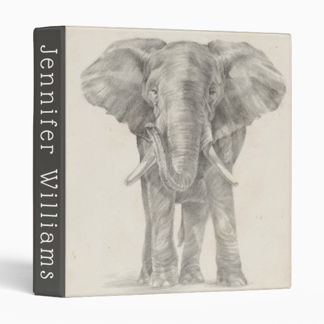 Elephant Sketch Binder (Front/Spine)