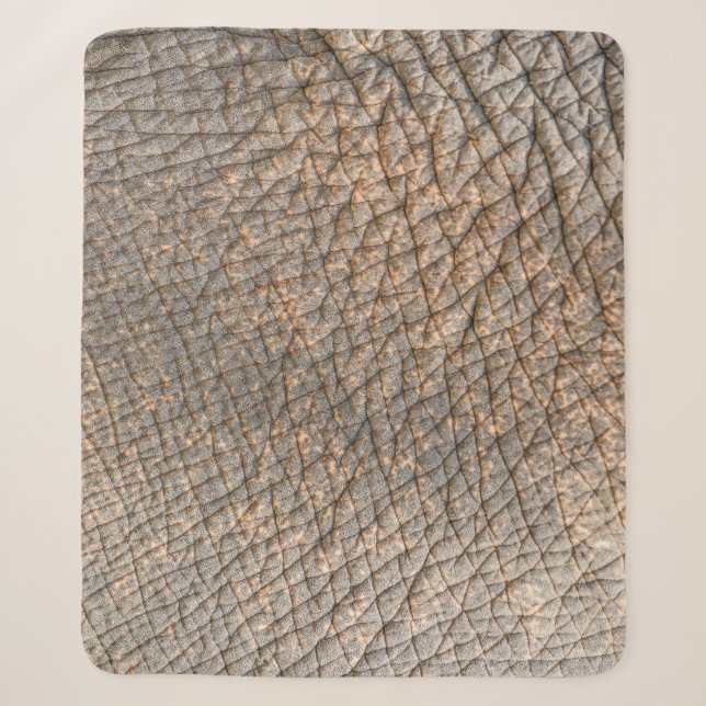 Elephant Skin: Abstract Texture Background Sherpa Blanket (Front)