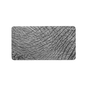 Elephant skin label