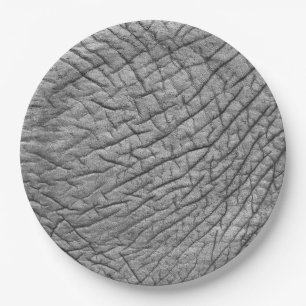 Elephant skin paper plate