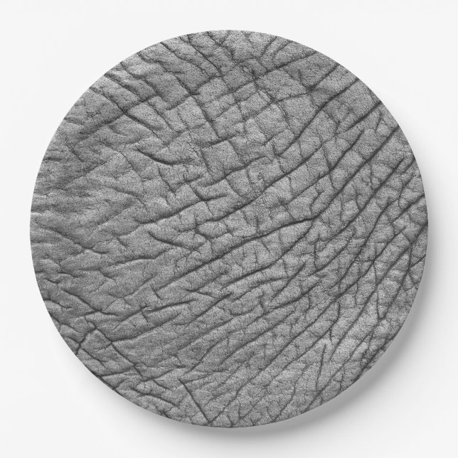Elephant skin paper plate (Front)