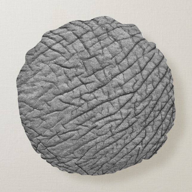 Elephant skin round pillow (Back)