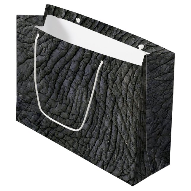 Elephant Skin Texture Large Gift Bag (Front Angled)