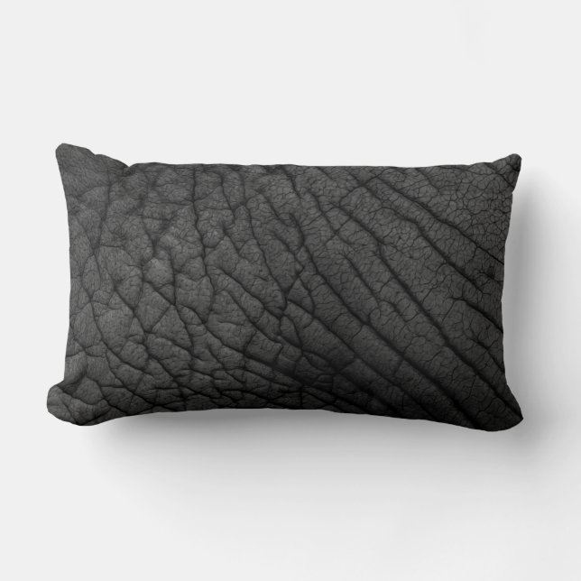 Elephant Skin Texture Lumbar Pillow (Front)