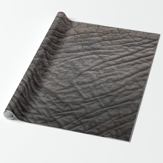 Elephant skin texture pachyderm wrapping paper (Unrolled)
