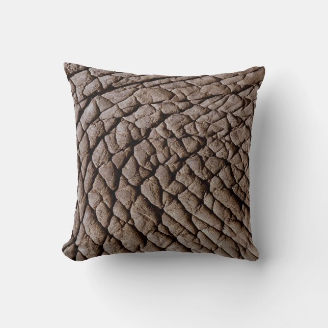 Elephant skin throw pillow (Front)