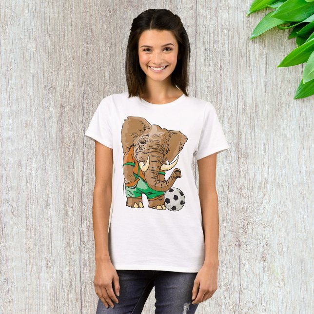 Elephant Soccer Player Funny Sports Animal  T-Shirt (Creator Uploaded)