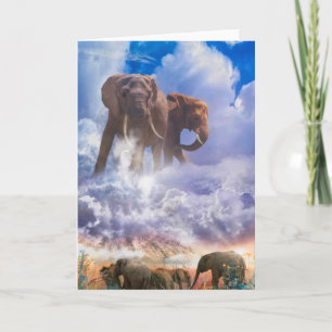 ELEPHANT SPIRITS OF Mount Kilimanjaro Card