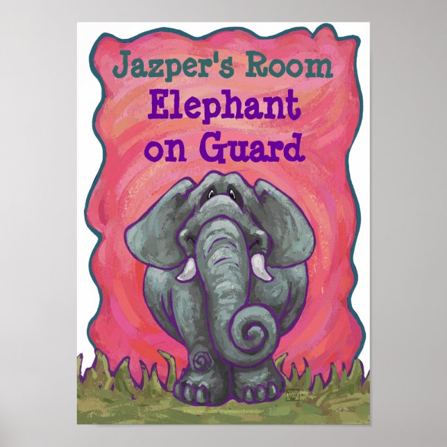 Elephant Stationery Poster (Front)