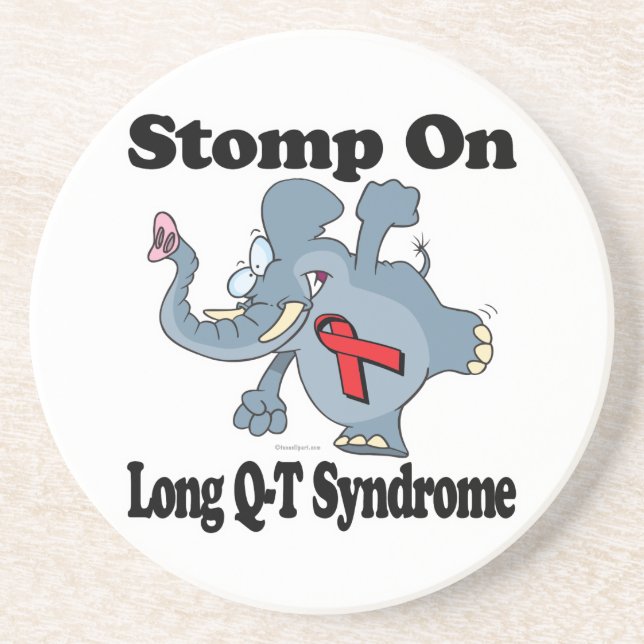 Elephant Stomp On Long Q-T Syndrome Coaster (Front)
