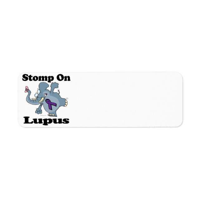 Elephant Stomp On Lupus (purple) (Front)