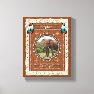 Elephant Strength Energy Canvas Print