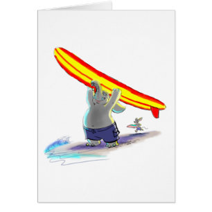éléphant surfant