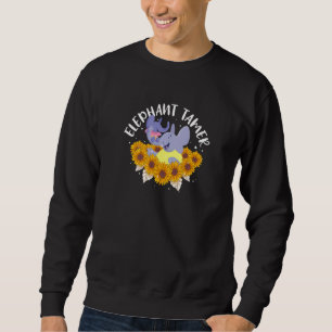 Elephant Tamer Cute Love Sunflower Parenting Sweatshirt