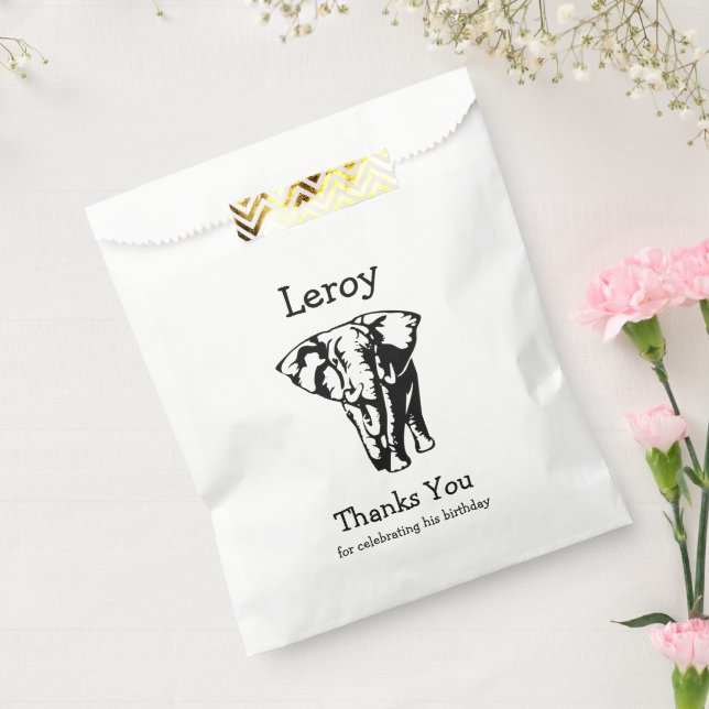 Elephant Thank you Favour Bag (Sealed)