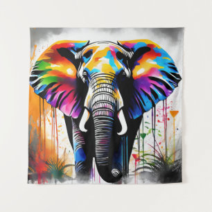 Elephant Theme Party Photo Backdrop Tapestry