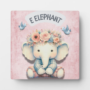 Elephant-Themed Nursery: Adorable Décor Wall Art Plaque