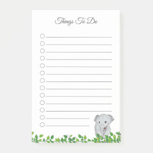 Elephant Things To Do Post-it Notes