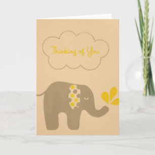 Elephant Thinking of You card