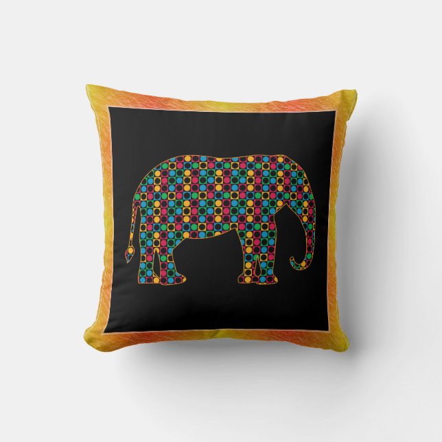 Elephant Throw Pillow (Front)