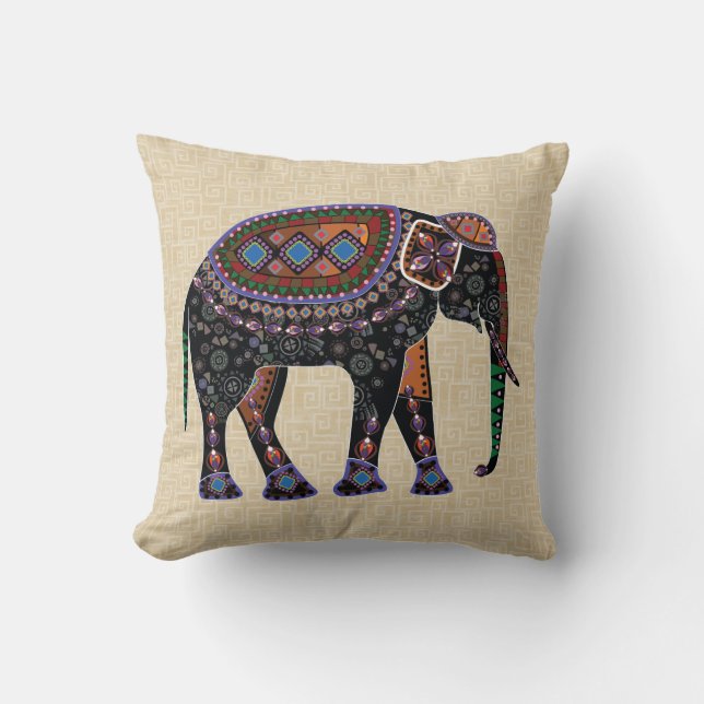 Elephant Throw Pillow (Front)