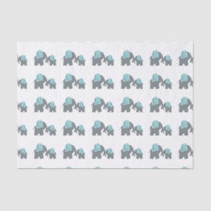 Elephant tissue paper, Mommy and Baby Elephant Paper