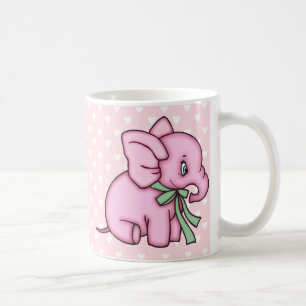 Elephant Toy Pink Coffee Mug