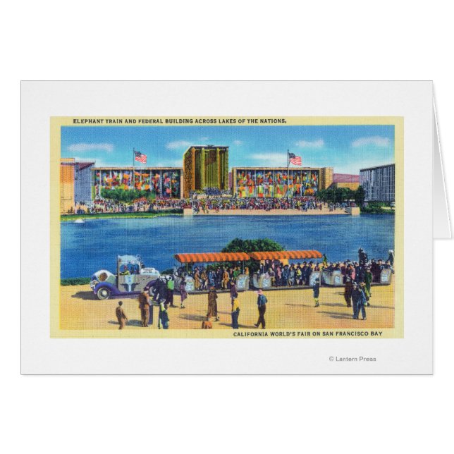 Elephant Train et Federal Bldg, CA Worlds Fair (Devant horizontal)