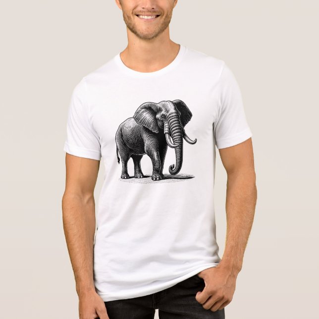 Elephant Tri-Blend Shirt (Front)
