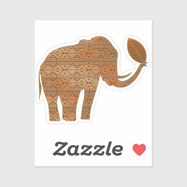 Elephant Tribal Art Design (Sheet)