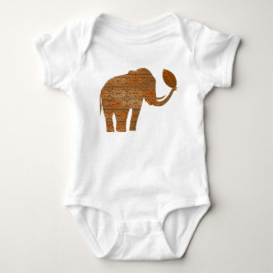 Elephant Tribal Art Design Baby Bodysuit