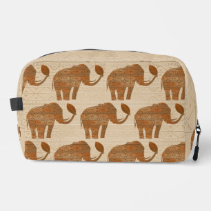 Elephant Tribal Art Design Dopp Kit