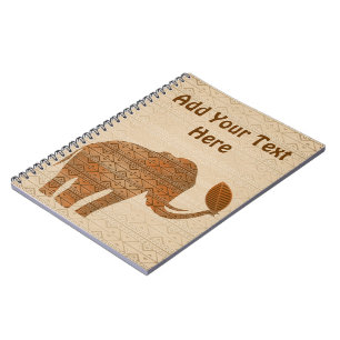 Elephant Tribal Art Design Notebook