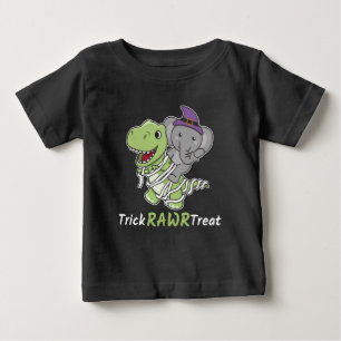 Elephant Trick Rawr Treat T-rex Mummy Costume Baby T-Shirt
