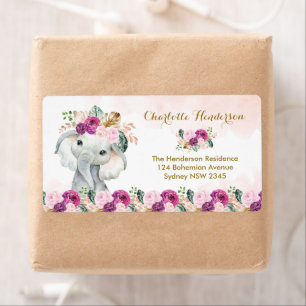 Eléphant Tropical Chic Flore Vert Jungle Baby