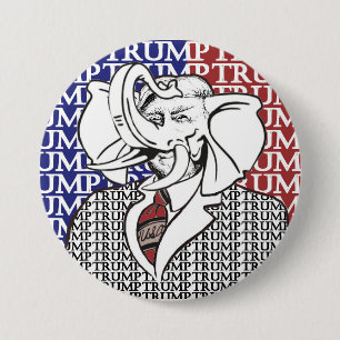 Elephant Trump 3 Inch Round Button