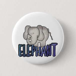 Elephant Tshirts and Gifts 2 Inch Round Button