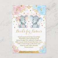 Elephant Twins Blue Pink Floral Books for Babies