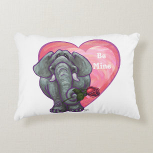 Elephant Valentine's Day Accent Pillow