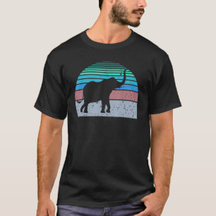 Elephant Vintage Cool Elephant Animal  80s 90s Sty T-Shirt