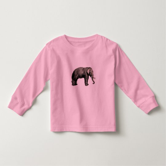 Elephant Vintage Illustration India Animal Antique Toddler T-shirt