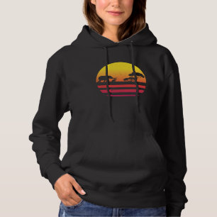 Elephant Vintage Retro Silhouette Hoodie