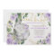 Elephant Violet Purple Floral Garden Baby Shower