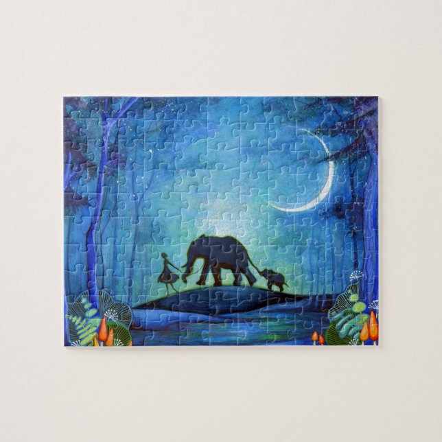 Elephant Walk Jigsaw Puzzle (Horizontal)
