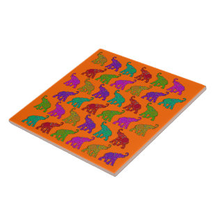 Elephant Walk pattern tiles design
