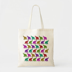 Elephant Walk pattern tiles design Tote Bag