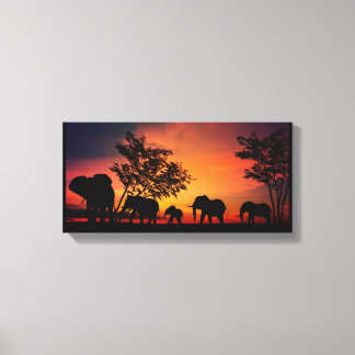 Elephant Wall Art Canvas