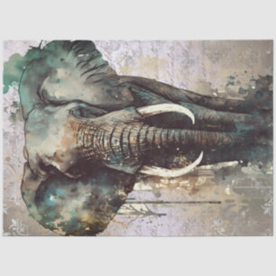 Elephant Watercolor Tissue Paper