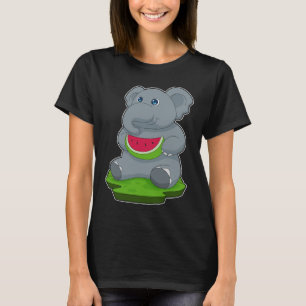 Elephant Watermelon Fruit T-Shirt